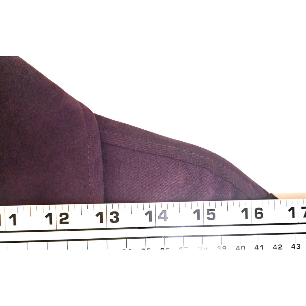 Faux Suede‎ Purple Shirt Jacket Women's L Purple Stretch Buttons Casual Soft - Picture 9 of 12